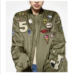 Zara Bomber Jacket with Patches